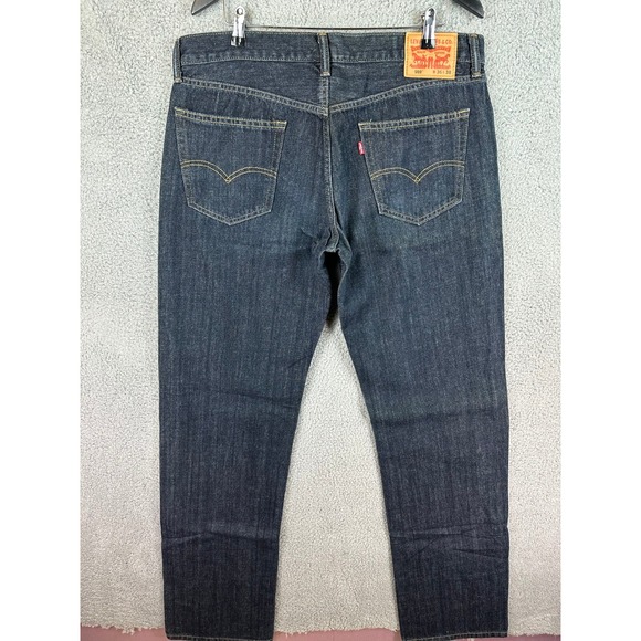 Levi's 559 Relaxed Straight Denim Blue Jeans Dark Wash Men's Size 36 x 38 Rugby - Picture 7 of 11
